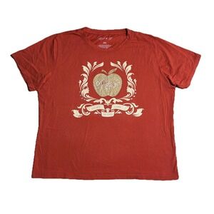 Apple Bottoms x Latto Golden Crest Tee Women's XXL Burnt Orange NEW *line